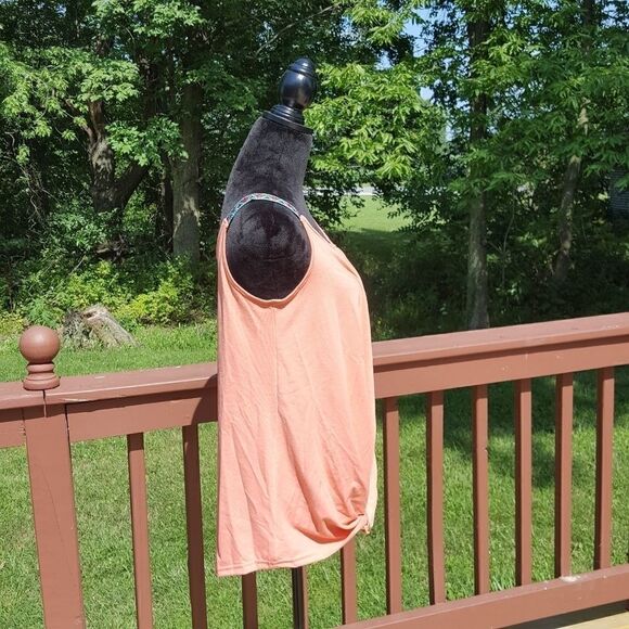 Hiistandd Women's Comfy Casual Sleeveless V Neck Twist Knotted Tank Top Shirt, - Picture 10 of 12